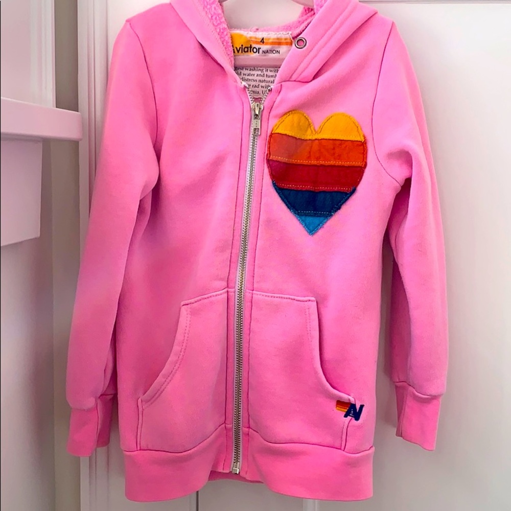 Aviator Nation zip up Hoodie Sweatshirt
